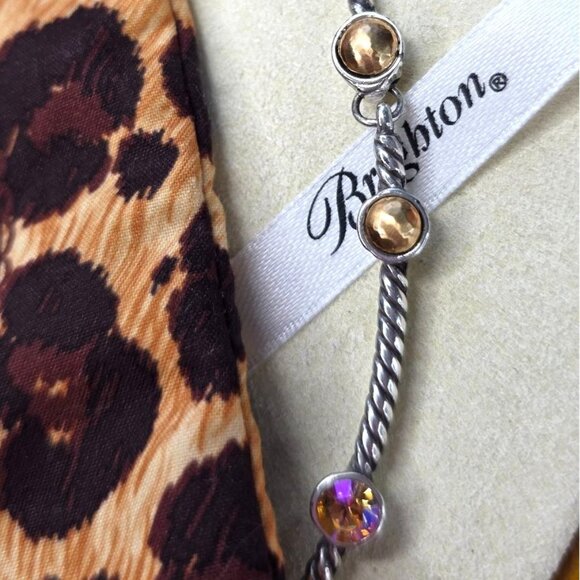 Brighton Monte Carlo Collar Necklace With Gold Pearls And Swarovski AB Crystal D - Picture 9 of 11